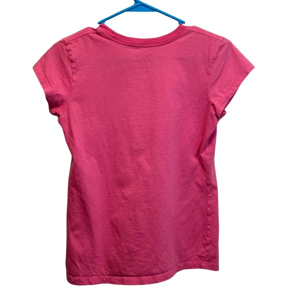 Converse All Star Pink Graphic Logo T-Shirt Youth XL Women’s XS-S Cotton